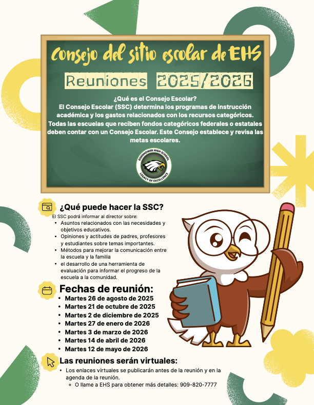 school site council schedule spanish
